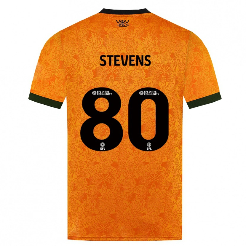 Danxen Criança Camisola Mason Stevens #80 Laranja Preto Principal 2026/27 Camisa Brasil