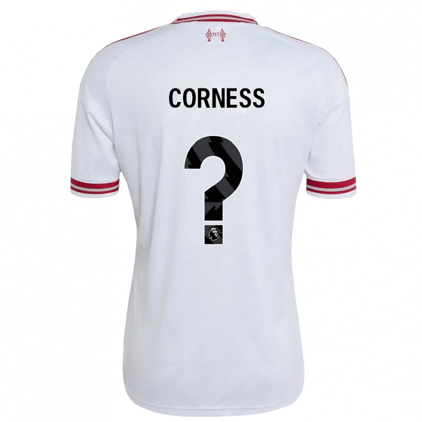 Danxen Criança Camisola Dominic Corness #0 Vermelho Branco Alternativa 2026/27 Camisa Brasil