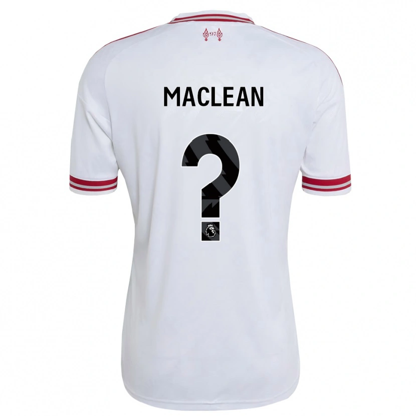 Danxen Criança Camisola Kirsty Maclean #0 Vermelho Branco Alternativa 2026/27 Camisa Brasil