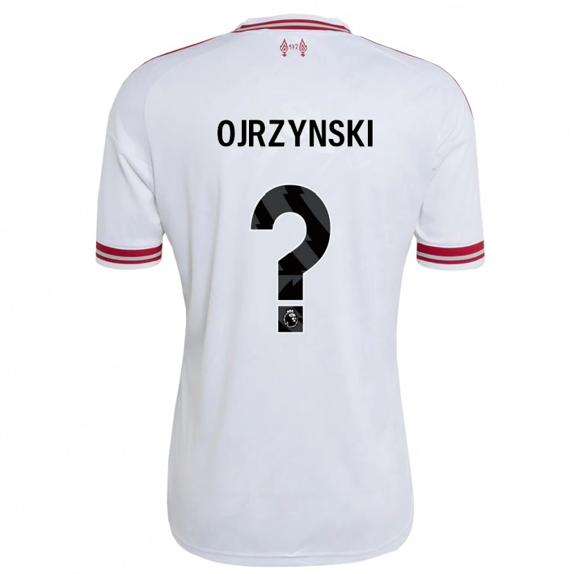 Danxen Criança Camisola Jakub Ojrzynski #0 Vermelho Branco Alternativa 2026/27 Camisa Brasil