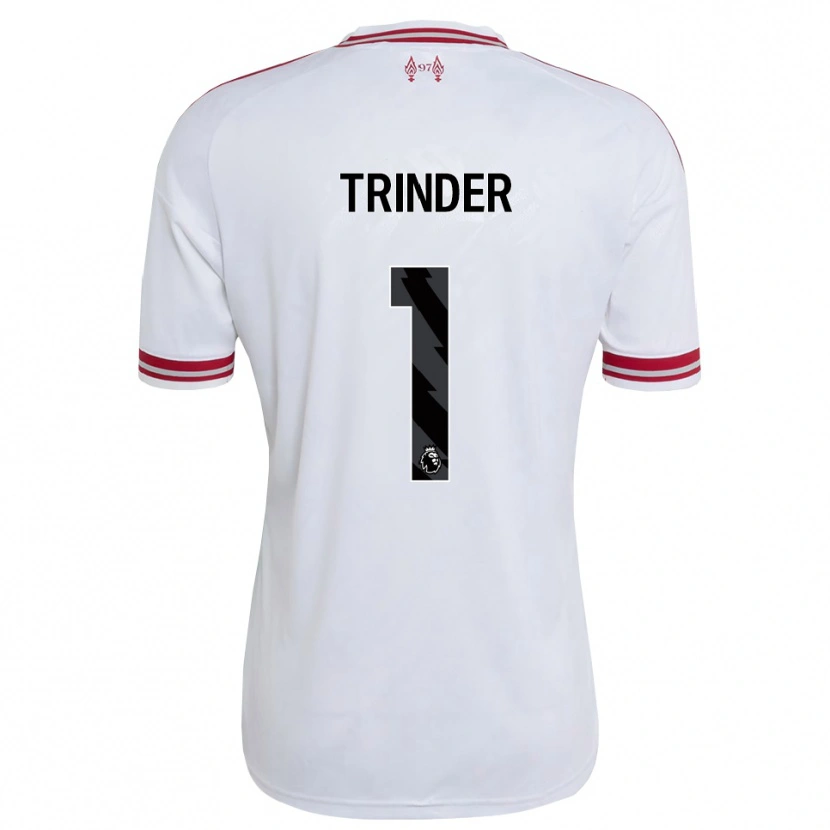 Danxen Criança Camisola Zach Trinder #1 Vermelho Branco Alternativa 2026/27 Camisa Brasil