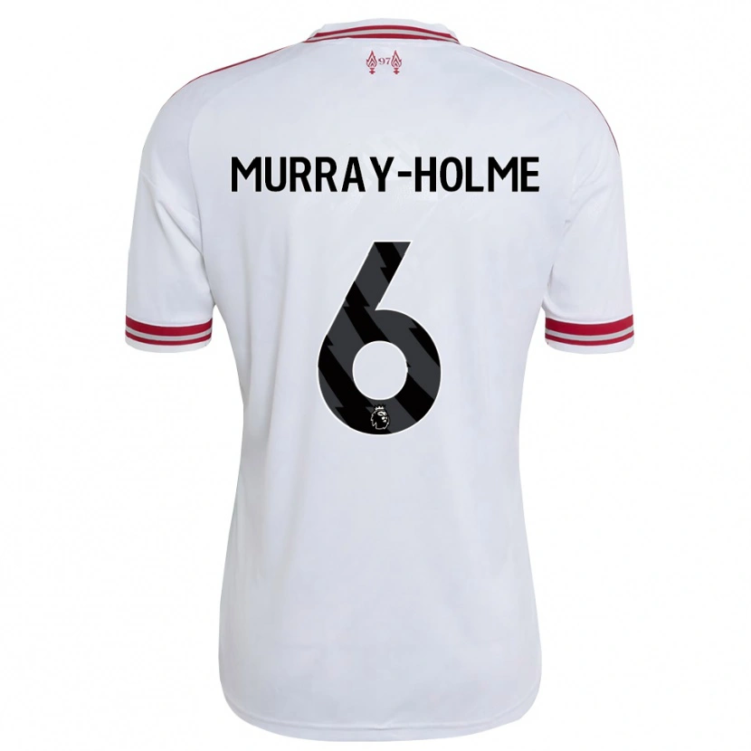 Danxen Criança Camisola Haydn Murray-Holme #6 Vermelho Branco Alternativa 2026/27 Camisa Brasil