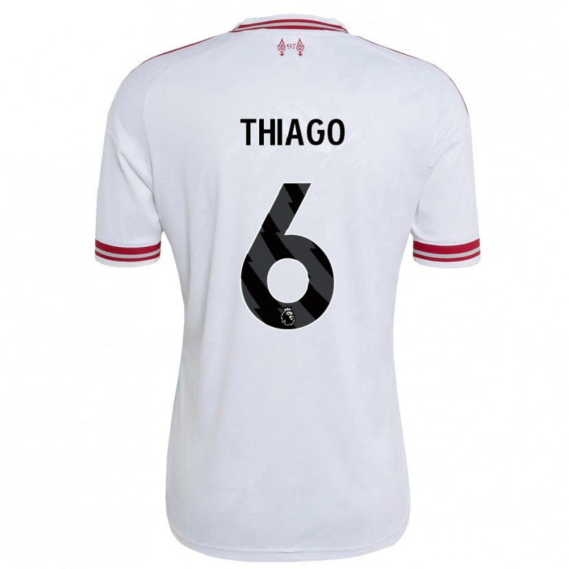 Danxen Criança Camisola Thiago #6 Vermelho Branco Alternativa 2026/27 Camisa Brasil