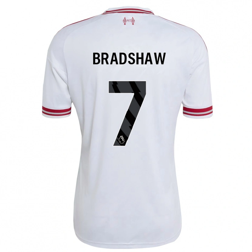 Danxen Criança Camisola Joe Bradshaw #7 Vermelho Branco Alternativa 2026/27 Camisa Brasil