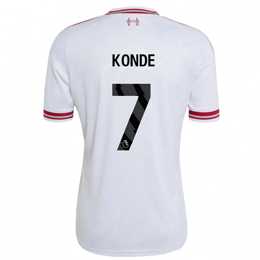 Danxen Criança Camisola Isaac Konde #7 Vermelho Branco Alternativa 2026/27 Camisa Brasil