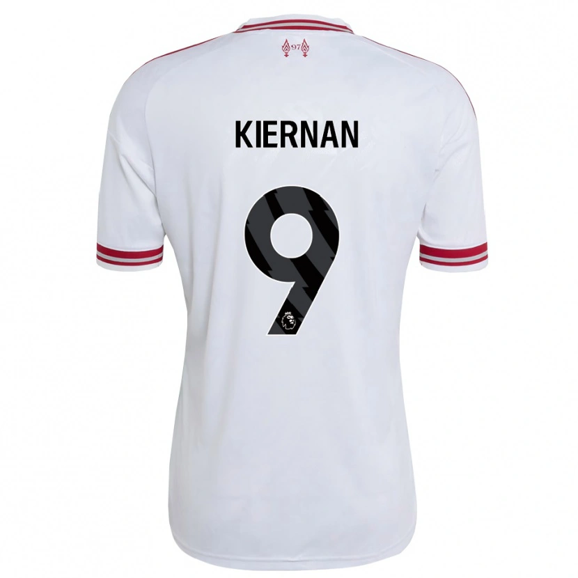 Danxen Criança Camisola Leanne Kiernan #9 Vermelho Branco Alternativa 2026/27 Camisa Brasil