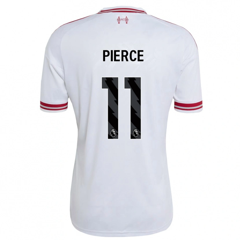 Danxen Criança Camisola Alfie Pierce #11 Vermelho Branco Alternativa 2026/27 Camisa Brasil