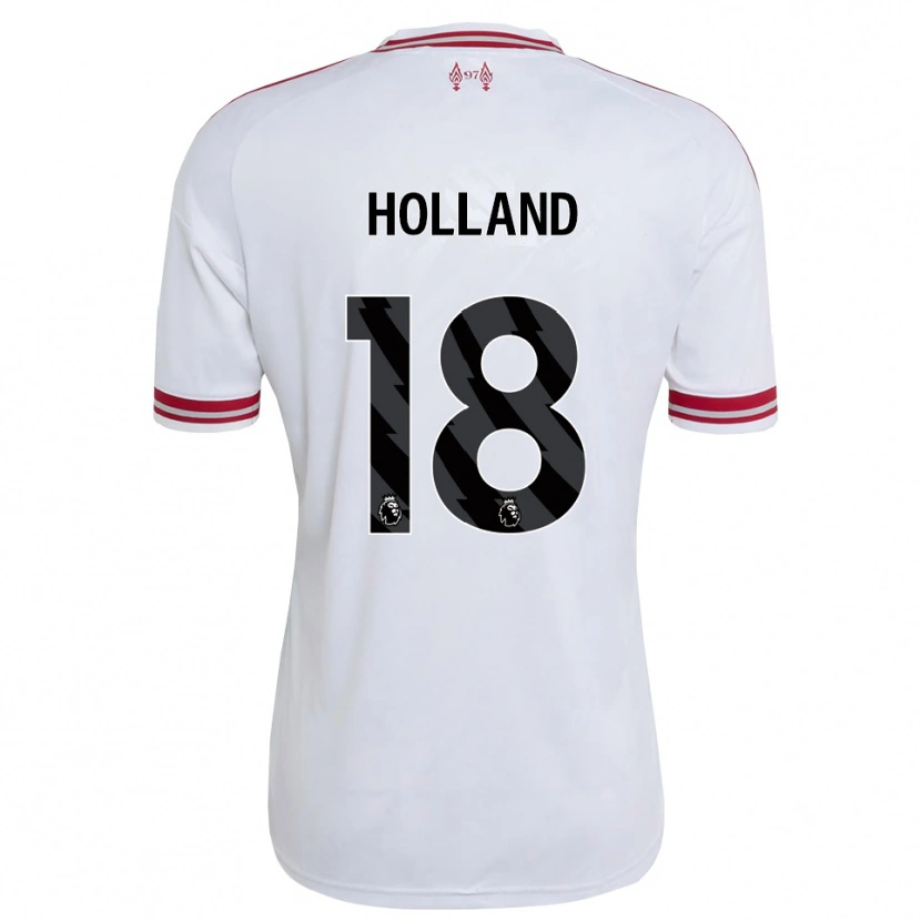 Danxen Criança Camisola Ceri Holland #18 Vermelho Branco Alternativa 2026/27 Camisa Brasil