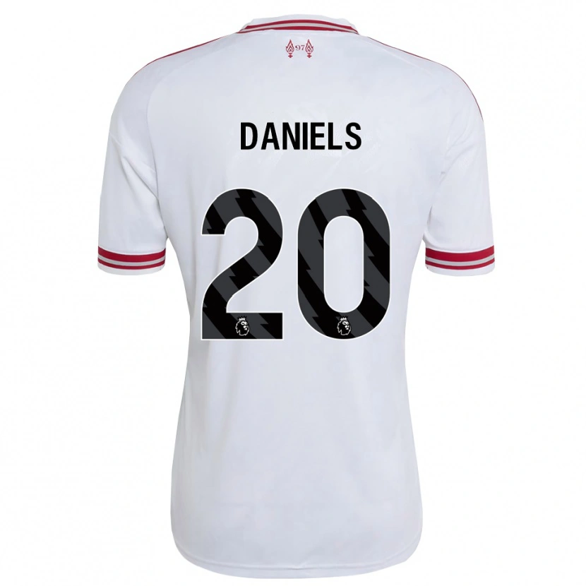Danxen Criança Camisola Yana Daniels #20 Vermelho Branco Alternativa 2026/27 Camisa Brasil