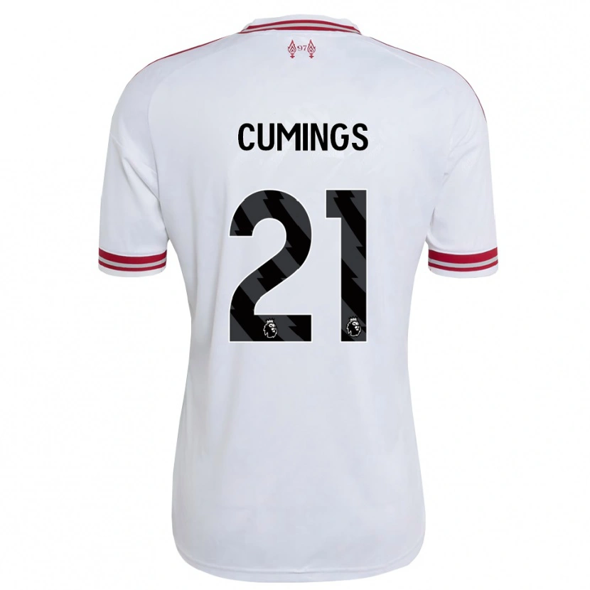 Danxen Criança Camisola Eartha Cumings #21 Vermelho Branco Alternativa 2026/27 Camisa Brasil