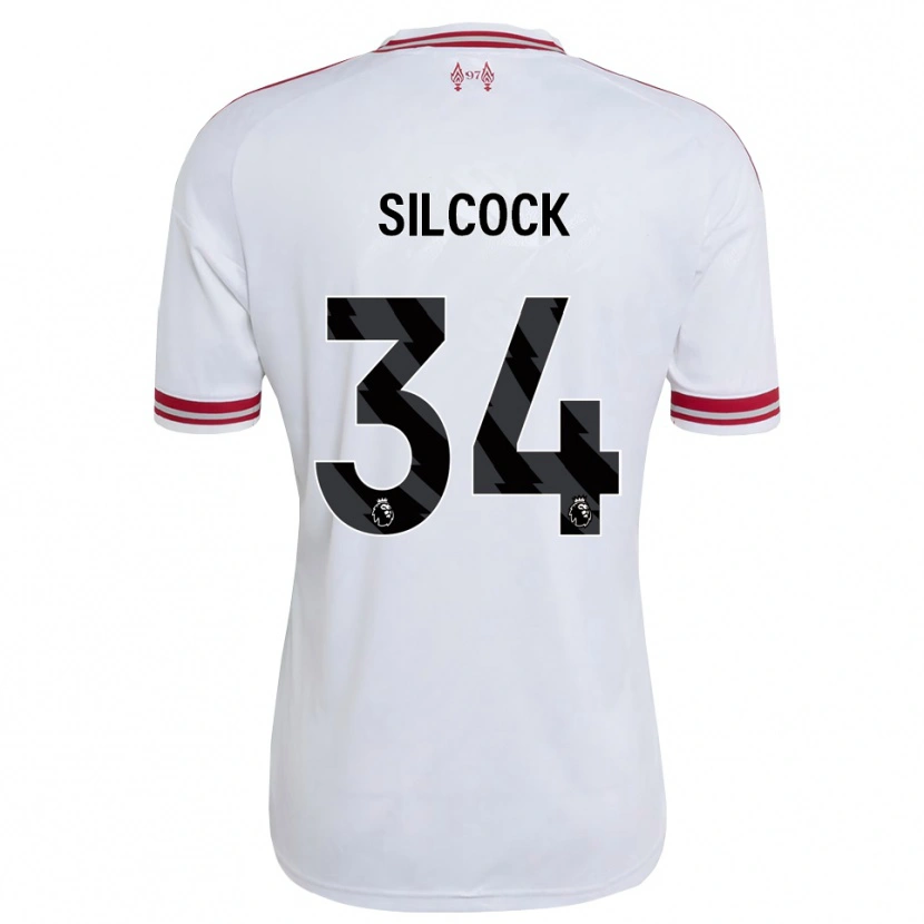 Danxen Criança Camisola Hannah Silcock #34 Vermelho Branco Alternativa 2026/27 Camisa Brasil