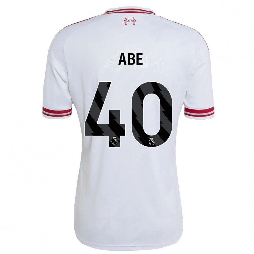 Danxen Criança Camisola Joshua Abe #40 Vermelho Branco Alternativa 2026/27 Camisa Brasil
