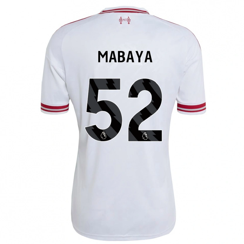 Danxen Criança Camisola Isaac Mabaya #52 Vermelho Branco Alternativa 2026/27 Camisa Brasil