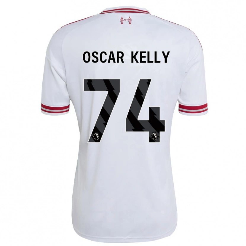 Danxen Criança Camisola Oscar Kelly #74 Vermelho Branco Alternativa 2026/27 Camisa Brasil
