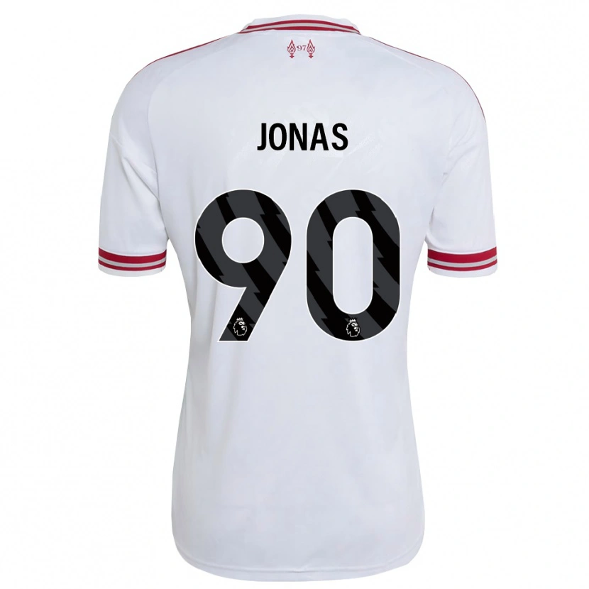 Danxen Criança Camisola Lee Jonas #90 Vermelho Branco Alternativa 2026/27 Camisa Brasil