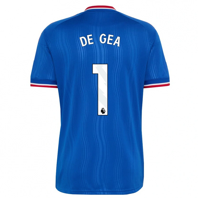 Danxen Criança Camisola David De Gea #1 Azul Branco Vermelho Alternativa 2026/27 Camisa Brasil