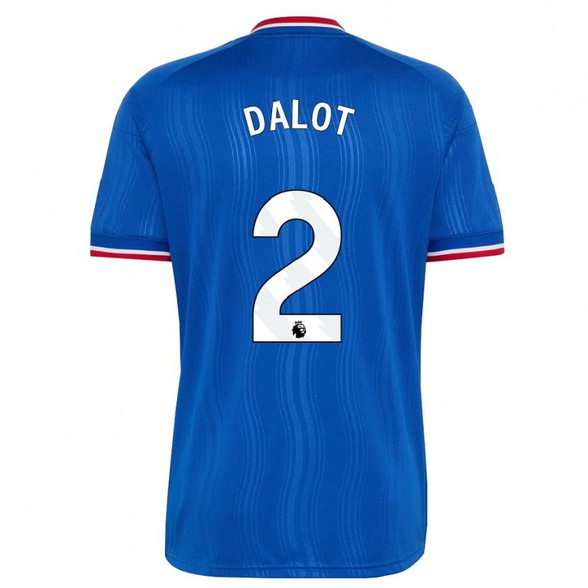 Danxen Criança Camisola Diogo Dalot #2 Azul Branco Vermelho Alternativa 2026/27 Camisa Brasil