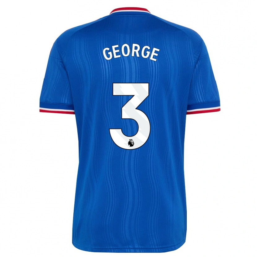 Danxen Criança Camisola Gabby George #3 Azul Branco Vermelho Alternativa 2026/27 Camisa Brasil