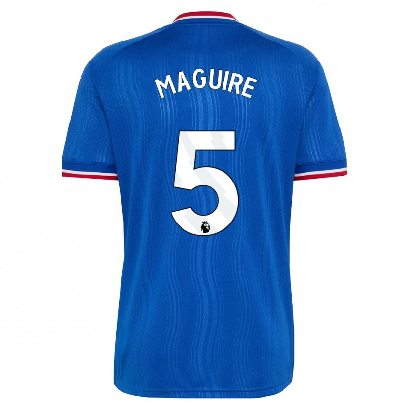 Danxen Criança Camisola Harry Maguire #5 Azul Branco Vermelho Alternativa 2026/27 Camisa Brasil