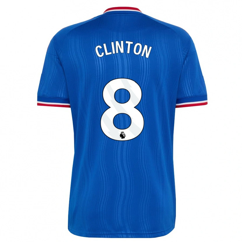 Danxen Criança Camisola Grace Clinton #8 Azul Branco Vermelho Alternativa 2026/27 Camisa Brasil