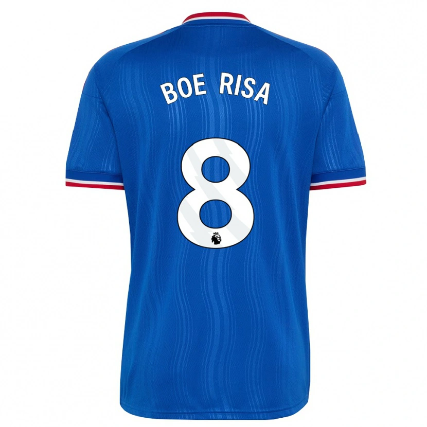 Danxen Criança Camisola Vilde Boe Risa #8 Azul Branco Vermelho Alternativa 2026/27 Camisa Brasil
