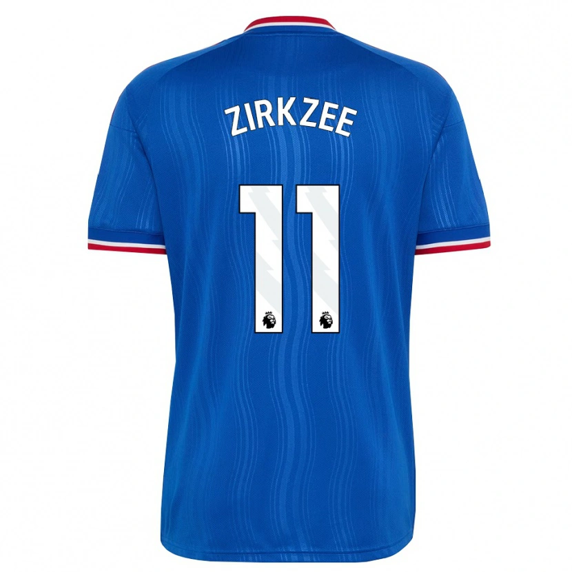 Danxen Criança Camisola Joshua Zirkzee #11 Azul Branco Vermelho Alternativa 2026/27 Camisa Brasil