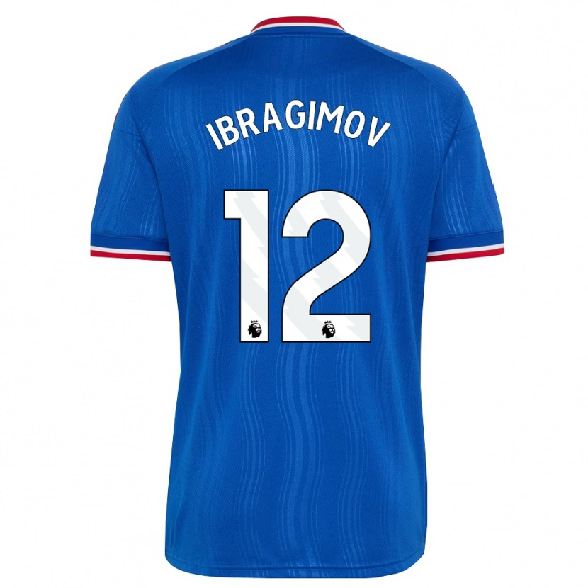 Danxen Criança Camisola Gazi Ibragimov #12 Azul Branco Vermelho Alternativa 2026/27 Camisa Brasil