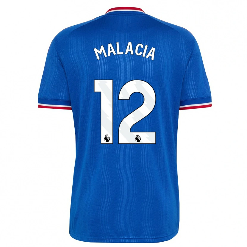 Danxen Criança Camisola Tyrell Malacia #12 Azul Branco Vermelho Alternativa 2026/27 Camisa Brasil