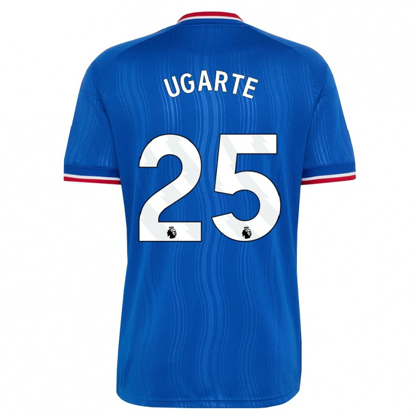 Danxen Criança Camisola Manuel Ugarte #25 Azul Branco Vermelho Alternativa 2026/27 Camisa Brasil