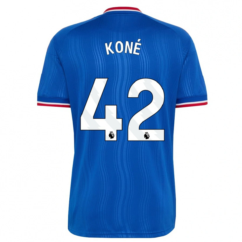 Danxen Criança Camisola Sékou Koné #42 Azul Branco Vermelho Alternativa 2026/27 Camisa Brasil