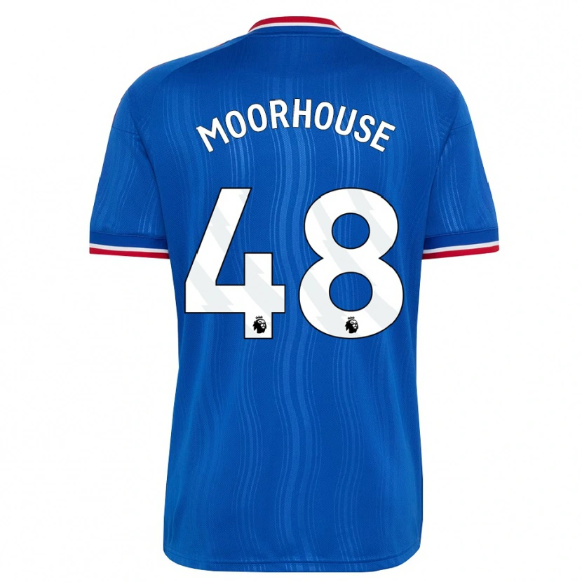 Danxen Criança Camisola Jack Moorhouse #48 Azul Branco Vermelho Alternativa 2026/27 Camisa Brasil