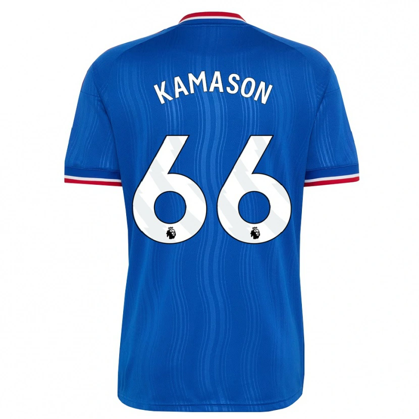 Danxen Criança Camisola Jaydan Kamason #66 Azul Branco Vermelho Alternativa 2026/27 Camisa Brasil