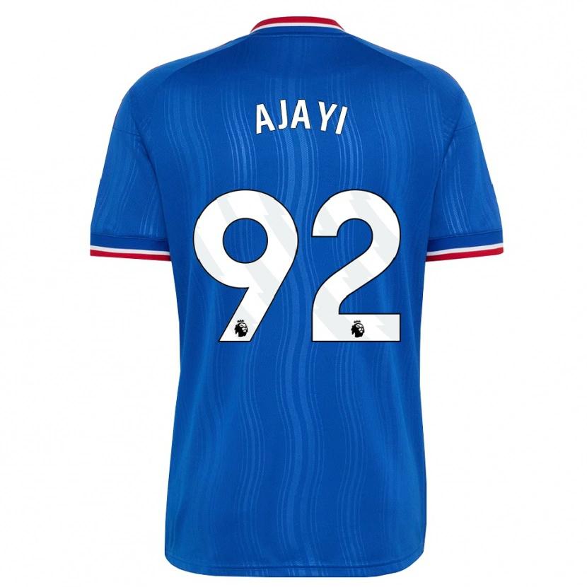 Danxen Criança Camisola Noah Ajayi #92 Azul Branco Vermelho Alternativa 2026/27 Camisa Brasil