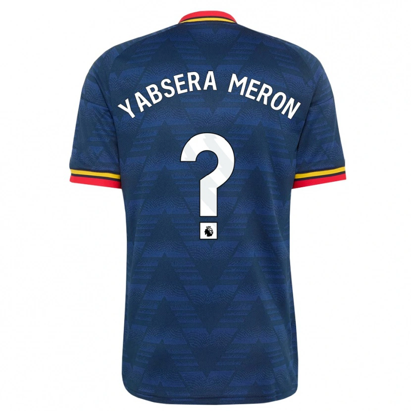 Danxen Criança Camisola Yabsera Meron #0 Midnightblue Amarelo Vermelho Alternativa 2026/27 Camisa Brasil