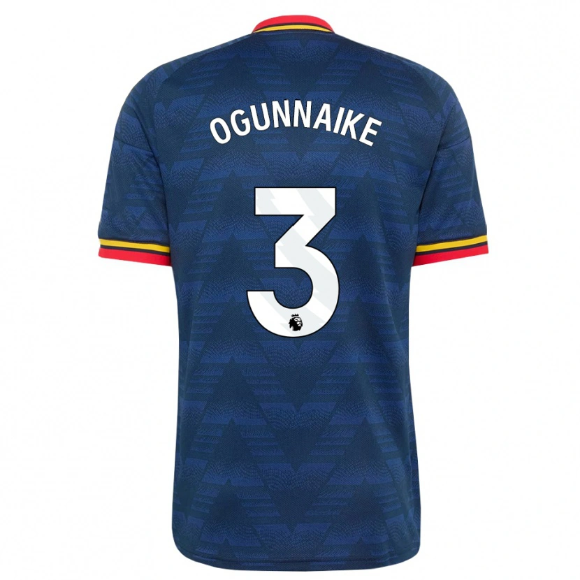 Danxen Criança Camisola Josh Ogunnaike #3 Midnightblue Amarelo Vermelho Alternativa 2026/27 Camisa Brasil