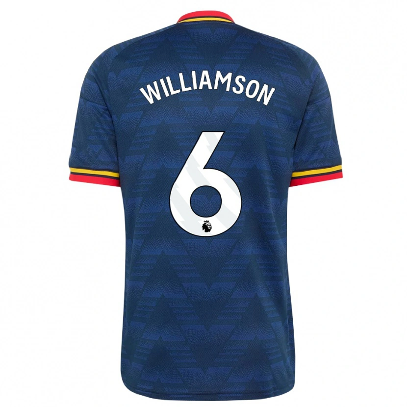Danxen Criança Camisola Leah Williamson #6 Midnightblue Amarelo Vermelho Alternativa 2026/27 Camisa Brasil