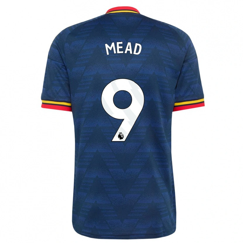 Danxen Criança Camisola Beth Mead #9 Midnightblue Amarelo Vermelho Alternativa 2026/27 Camisa Brasil