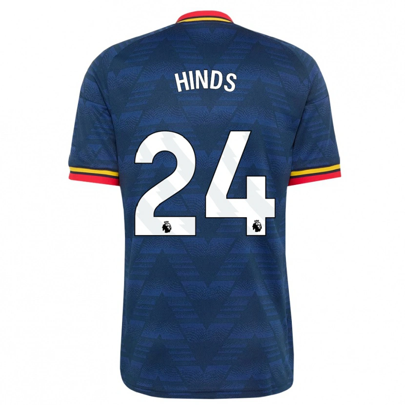 Danxen Criança Camisola Taylor Hinds #24 Midnightblue Amarelo Vermelho Alternativa 2026/27 Camisa Brasil