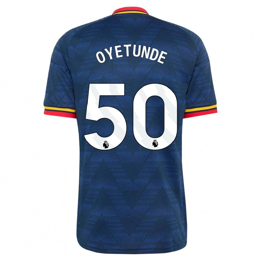 Danxen Criança Camisola Daniel Oyetunde #50 Midnightblue Amarelo Vermelho Alternativa 2026/27 Camisa Brasil