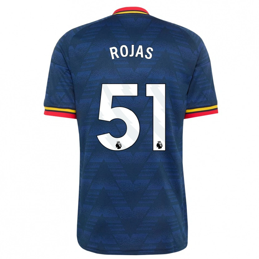 Danxen Criança Camisola Alexei Rojas #51 Midnightblue Amarelo Vermelho Alternativa 2026/27 Camisa Brasil