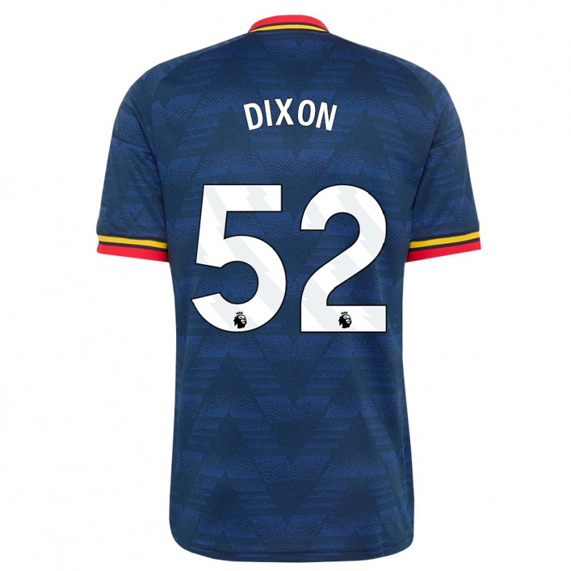 Danxen Criança Camisola Jaden Dixon #52 Midnightblue Amarelo Vermelho Alternativa 2026/27 Camisa Brasil