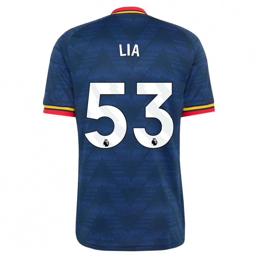 Danxen Criança Camisola Vivienne Lia #53 Midnightblue Amarelo Vermelho Alternativa 2026/27 Camisa Brasil
