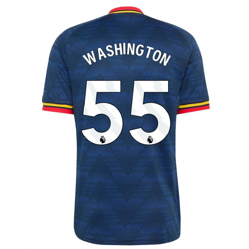 Danxen Criança Camisola Marcell Washington #55 Midnightblue Amarelo Vermelho Alternativa 2026/27 Camisa Brasil