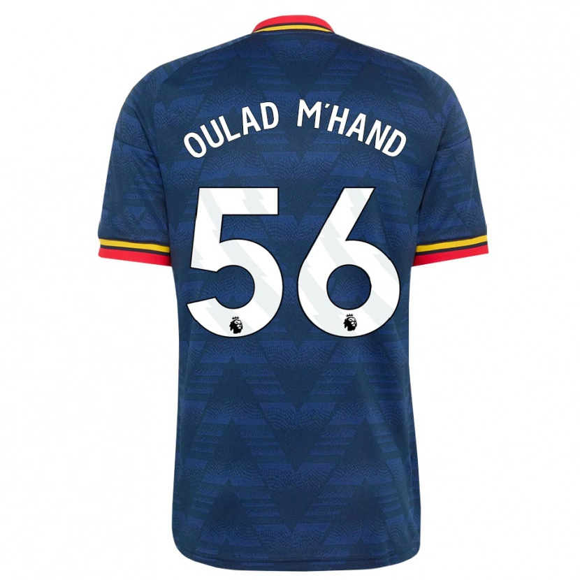Danxen Criança Camisola Salah-Eddine Oulad M'hand #56 Midnightblue Amarelo Vermelho Alternativa 2026/27 Camisa Brasil