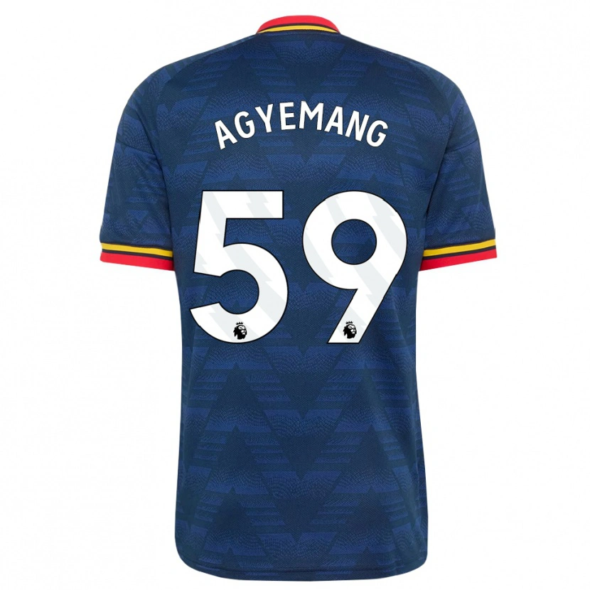 Danxen Criança Camisola Michelle Agyemang #59 Midnightblue Amarelo Vermelho Alternativa 2026/27 Camisa Brasil