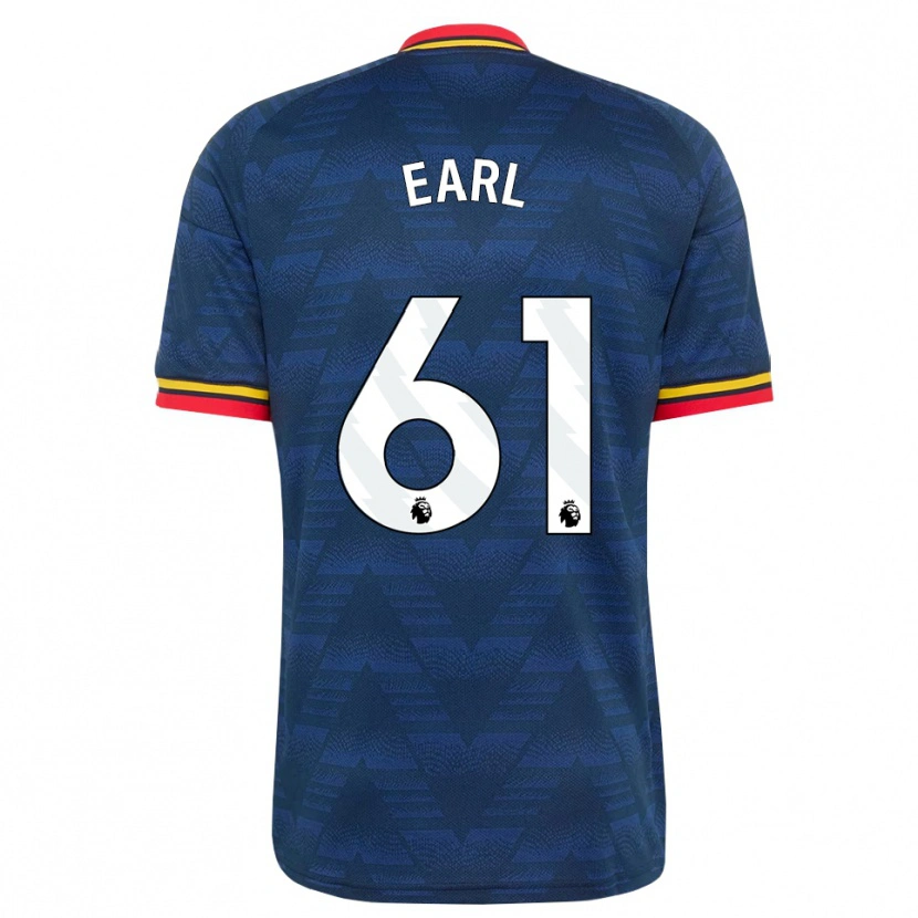 Danxen Criança Camisola Madison Earl #61 Midnightblue Amarelo Vermelho Alternativa 2026/27 Camisa Brasil
