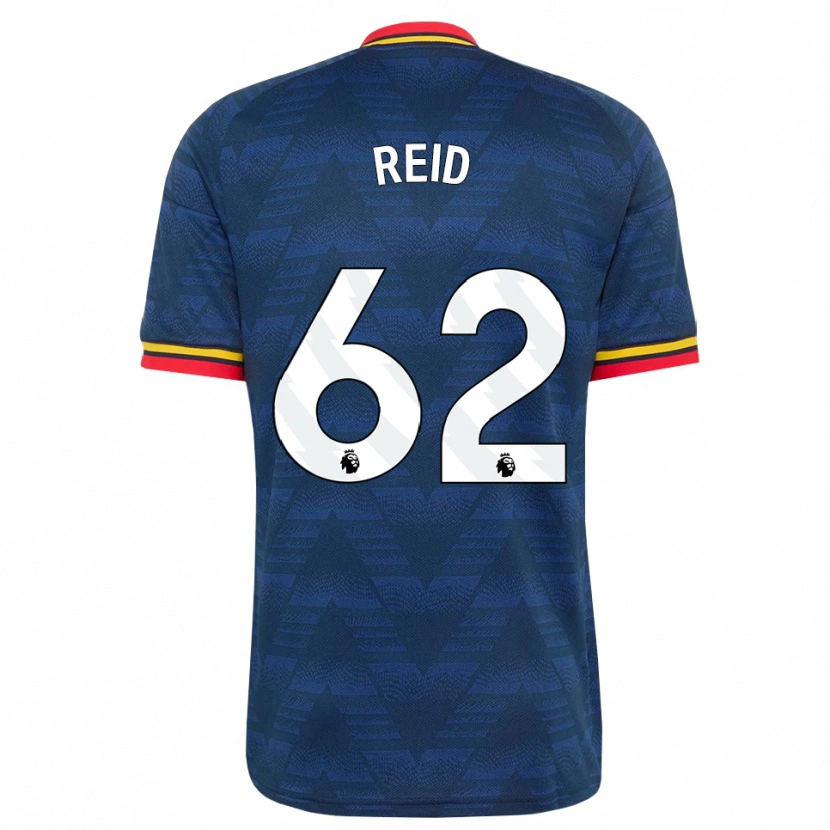 Danxen Criança Camisola Katie Reid #62 Midnightblue Amarelo Vermelho Alternativa 2026/27 Camisa Brasil