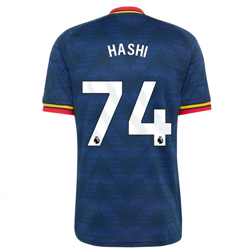 Danxen Criança Camisola Maalik Hashi #74 Midnightblue Amarelo Vermelho Alternativa 2026/27 Camisa Brasil