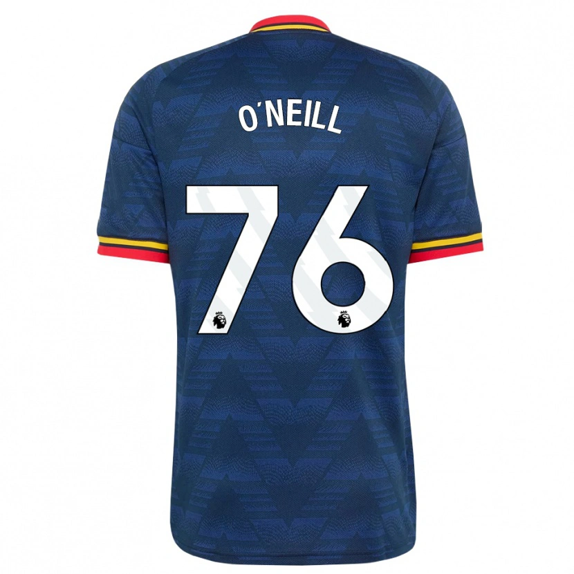 Danxen Criança Camisola Ceadach O'neill #76 Midnightblue Amarelo Vermelho Alternativa 2026/27 Camisa Brasil