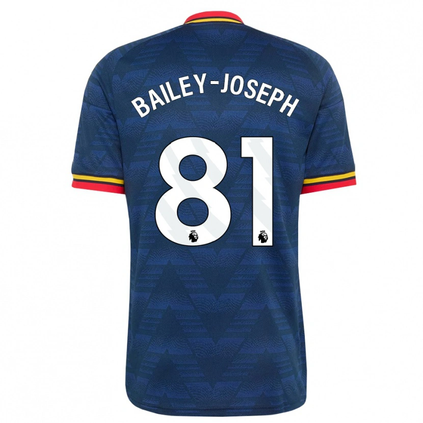 Danxen Criança Camisola Brando Bailey-Joseph #81 Midnightblue Amarelo Vermelho Alternativa 2026/27 Camisa Brasil